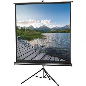celexon Pantalla trípode para Escuela, proyección, presentación y Cine en casa Básica - Negro - 133 x 133 cm - 74 - 1:1
