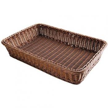 Lacor - 63890 - Cesta De Pan Rectangular 53x33,5x9 cm- Marrón
