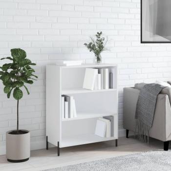 Estantería de madera de ingeniería blanca 69,5x32,5x90 cm - Mueble de Almacenaje de Salón, Buffet para salón, Armario Auxiliar, Armario de Almacenamiento