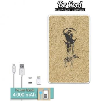 Becool® - Batería Externa Power Bank 4000 mah + Gratis 1 cable USB-MicroUsb