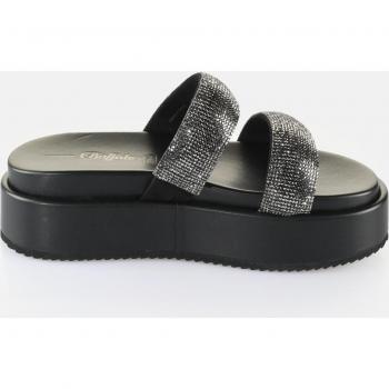 Mules con cuña veganas de glitter Buffalo Noa TS