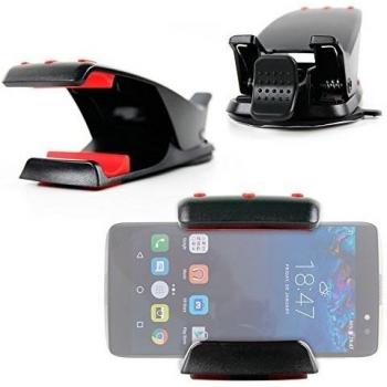 DURAGADGET Soporte Para Alcatel Idol 4 / 4S / Pop 4 / 4S / 4 Plus Con Potente Adhesivo Y Gamuza Incluida!
