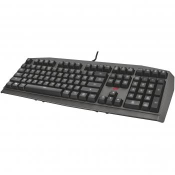 Trust GXT 880 - Teclado mecánico Gaming con Teclas de Respuesta rápida y retroiluminación LED Integral, Negro