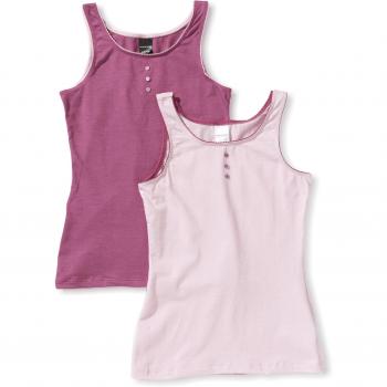Schiesser - Camiseta interior para niña, pack de 2, talla 176