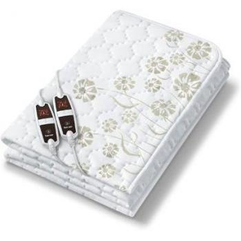 Beurer UB-66-XXL - Calientacamas doble, 150 x 140 cm, color blanco