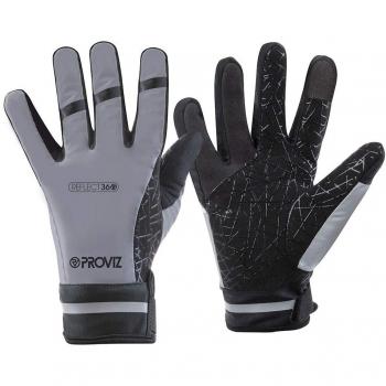 Proviz Reflect364 - Guantes Reflectantes Impermeables para Correr, Ciclismo, Senderismo, Color Gris