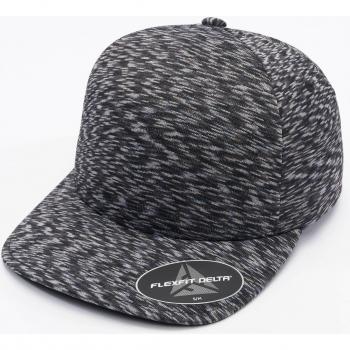 Flexfit Delta Unipanel Cap - Melange Black, Adjustable Fit