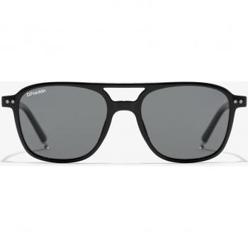 Gafas de sol unisex D.Franklin Jackson Square Shiny Black / Smoke