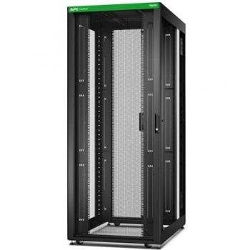 Armario Rack APC Easy Rack 42U Negro con Techo, Ruedas, Pies y 4 Soportes sin Paneles Laterales