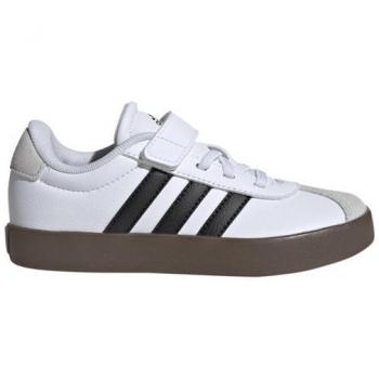 Zapatilla Adidas VL Court 3.0 EL C Blanco/Negro para niño, modelo de moda, talla 32