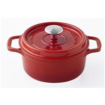 Cocotte Redonda de Hierro Fundido Esmaltado 18 cm Rubí - Invicta