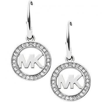 Michael Kors Pendientes de mujer con acero inoxidable, circonita redonda