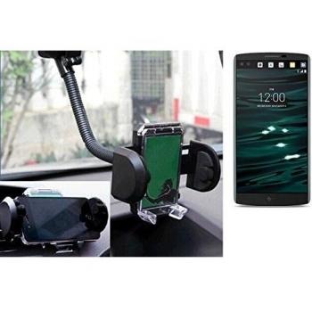 Soporte Universal de Montaje para Coche Compatible con LG V10 - Sistema Multi-superficie con Ventana para Visualización