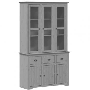 Armario BODO 115,5x43x200,5 cm Madera maciza de pino gris