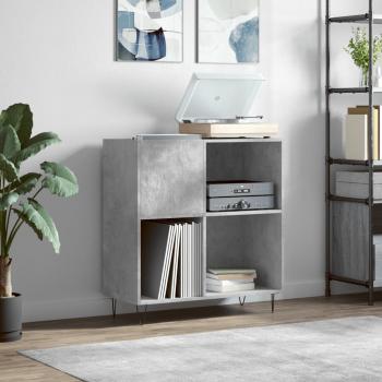 Gabinete de madera contrachapada gris concreto 84,5x38x89 cm vidaXL