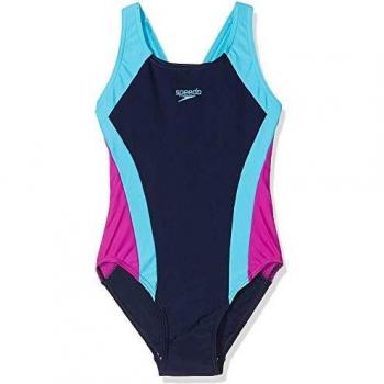 Speedo - Traje de Baño Para Niñas, Multicolor