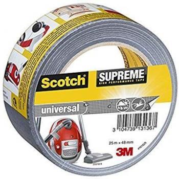 Cinta Americana Universal 2904 25m x 48mm Plata de 3M