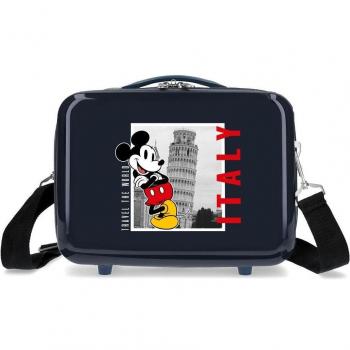 Disney Mickey Italy Neceser Infantil ABS Adaptable Marino con Capacidad de 9L
