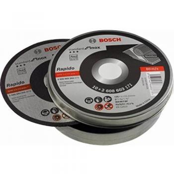 Bosch Professional 10 discos de corte Standard for Inox en lata metálica