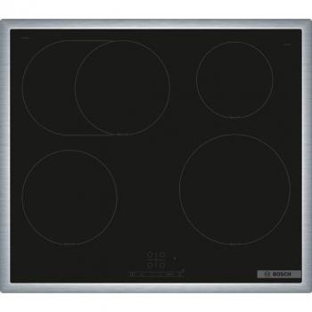 Placa de Inducción Bosch Serie 4 PIF64RBB5E, Autárquica, Integrada, 60 cm, 4 Zonas, Touch Select, Color Negro