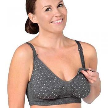 Sostén de Lactancia Carriwell GelWire® Gris Sin Costuras