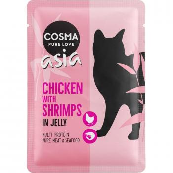 Cosma Asia Pouches 24 x 100g - Bulk Pack - Chicken with Shrimps