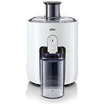 Braun Hogar PuEase SJ3100WH Licuadora, 500 W, diseño compacto, depósito de pulpa 1.25 L, jarra con separador pulpa 750 ml, blanco