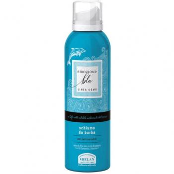 Helan Blue Emotion Espuma de Afeitar 200ml - Espuma de afeitar, 200 ml, aroma fresco y masculino, fórmula suave para piel sensible, hidratante y protectora, fácil aplicación