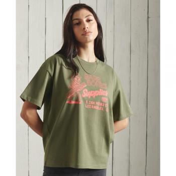 Camiseta Oversize de Manga Corta con Gráficos Superdry Workwear