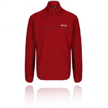 Regatta Unwin - Forro polar con cremallera para hombre, color rojo Delhi, talla pequeña