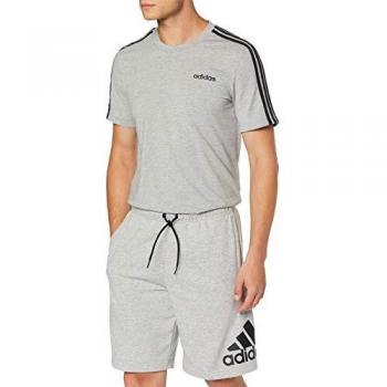 Adidas MH BOS FT Shorts, Hombre, Medium Grey Heather/Black, S