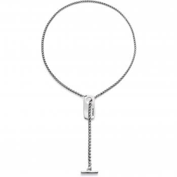 UNO de 50 Adjustable Sterling Silver Plated Chain with Central Figure
