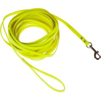 Correa de rastreo Heim BioThane® amarilla para perros - 10 m x 13 mm