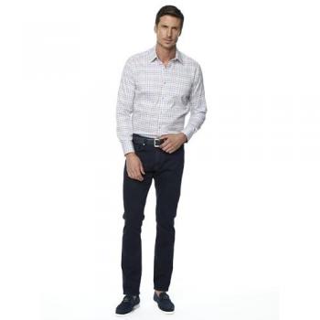 Robert Graham Ashbrook Textural Pattern Button Down Shirt - Multi - Size: Extra Large