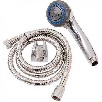 TENDANCE Conjunto Alcachofa De Ducha 3 Funciones Anti Caliza + Tubo Flexible 150 Cm-Cromado, 30 x 30 x 30 cm