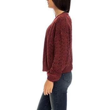 Only Onlgillian L/s Cardigan Knt Chaqueta Punto, Rojo