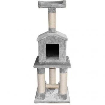Ebi Classic-Eco Ceylan arañazos árbol, 40 x 40 x 108 cm, Color Gris Claro