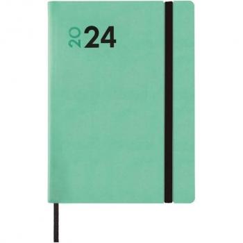 Agenda Finocam Dynamic Mara Y4 2024 Turquesa Encuadernada 120x170mm Un Día por Página Multilingüe