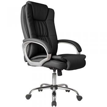 Venta Stock Confort 2 - Sillón de Oficina elevable y reclinable, Piel sintética, Color Negro