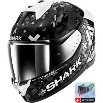 Casco de Moto Integral Shark Skwal I3 Dark Shadow Edition con diseño aerodinámico, visera anti-rayaduras, sistema de ventilación optimizado, interior desmontable y lavable, y homologación ECE 22.05