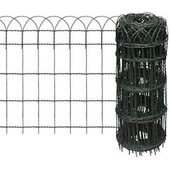 vidaXL Garden Border Fence 10x0.65m Lawn Path Grass Edging Panel Mesh Barrier