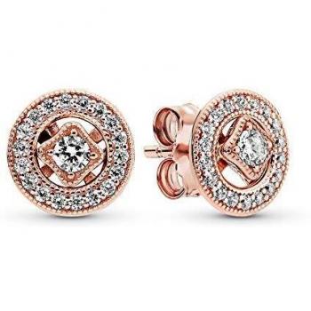 Pendientes botón Pandora 280721CZ mujer plata circonita