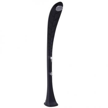 Ducha Solar Curva Starmatrix de Polietileno Negro, Altura 220 cm
