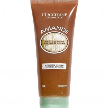 L'Occitane Almond Shower Scrub 200ml - Exfoliating Shower Gel, Cleansing, Almond Extract, 200ml