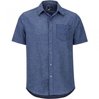 Marmot Aerobora - Camisa de Manga Corta para Hombre, Not Applicable, Aerobora Camisa de Manga Corta, Hombre, Color Azul Marino, tamaño XX-Large