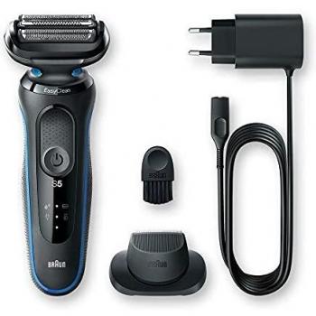 Afeitadora Eléctrica para Hombre Braun Series 5 50-B1200S con Cuchilla Húmeda y Recortadora de Precisión + Cabezal Extra
