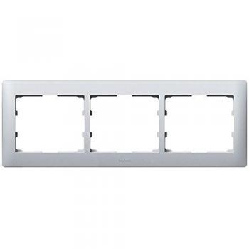 Legrand galea life - Marco 3 elementos horizontal armonia galea aluminio