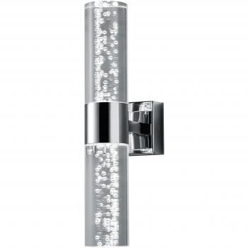 Aplique de baño moderno Bolsa LED doble luz cromado 3000K IP44