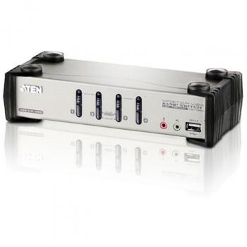 ATEN CS1734B 4-Port USB 2.0 KVMP Switch with OSD and Audio Support