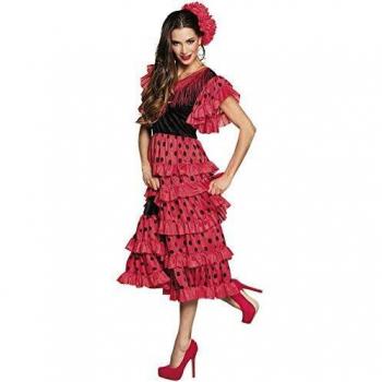 Boland 83785 - Disfraz de Andalucía, Color Rojo y Negro, Talla 40/42